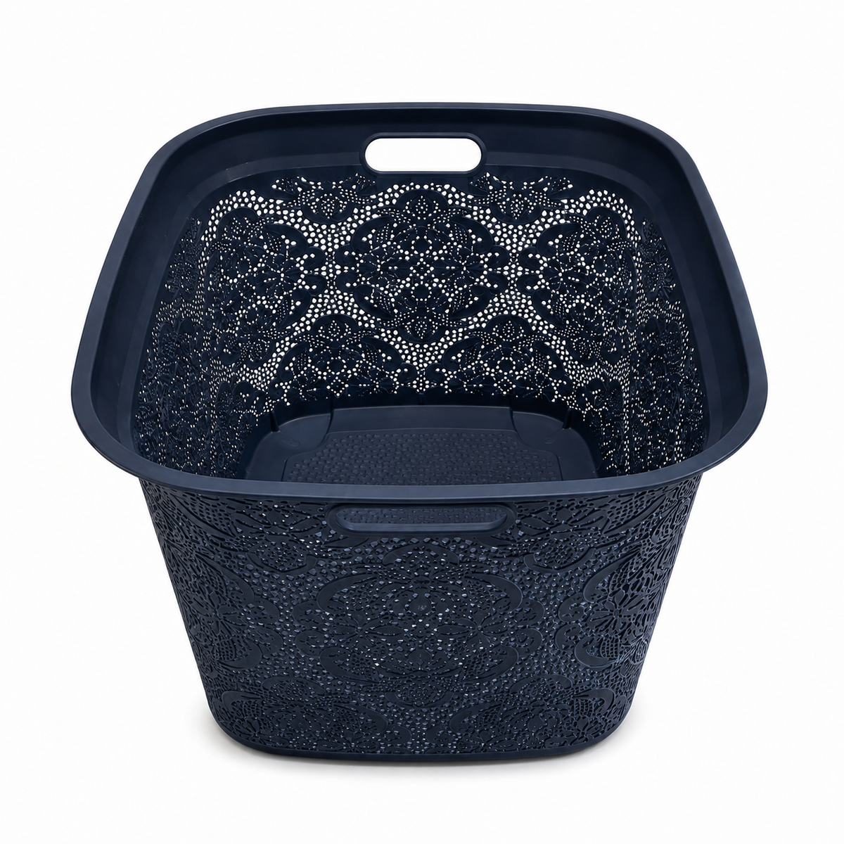 Elegant Lace Laundry Basket with Handles