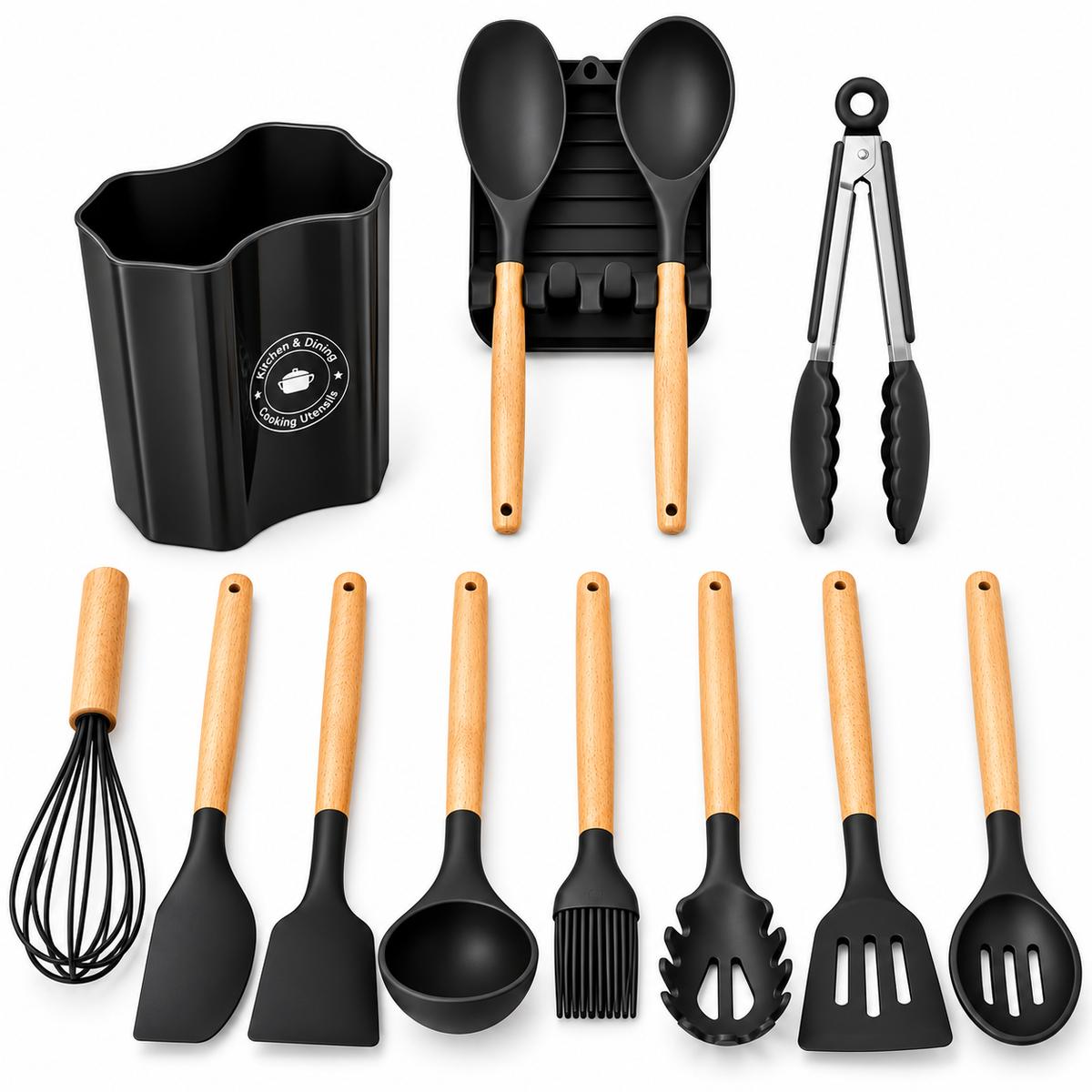 silicone kitchen utensil set