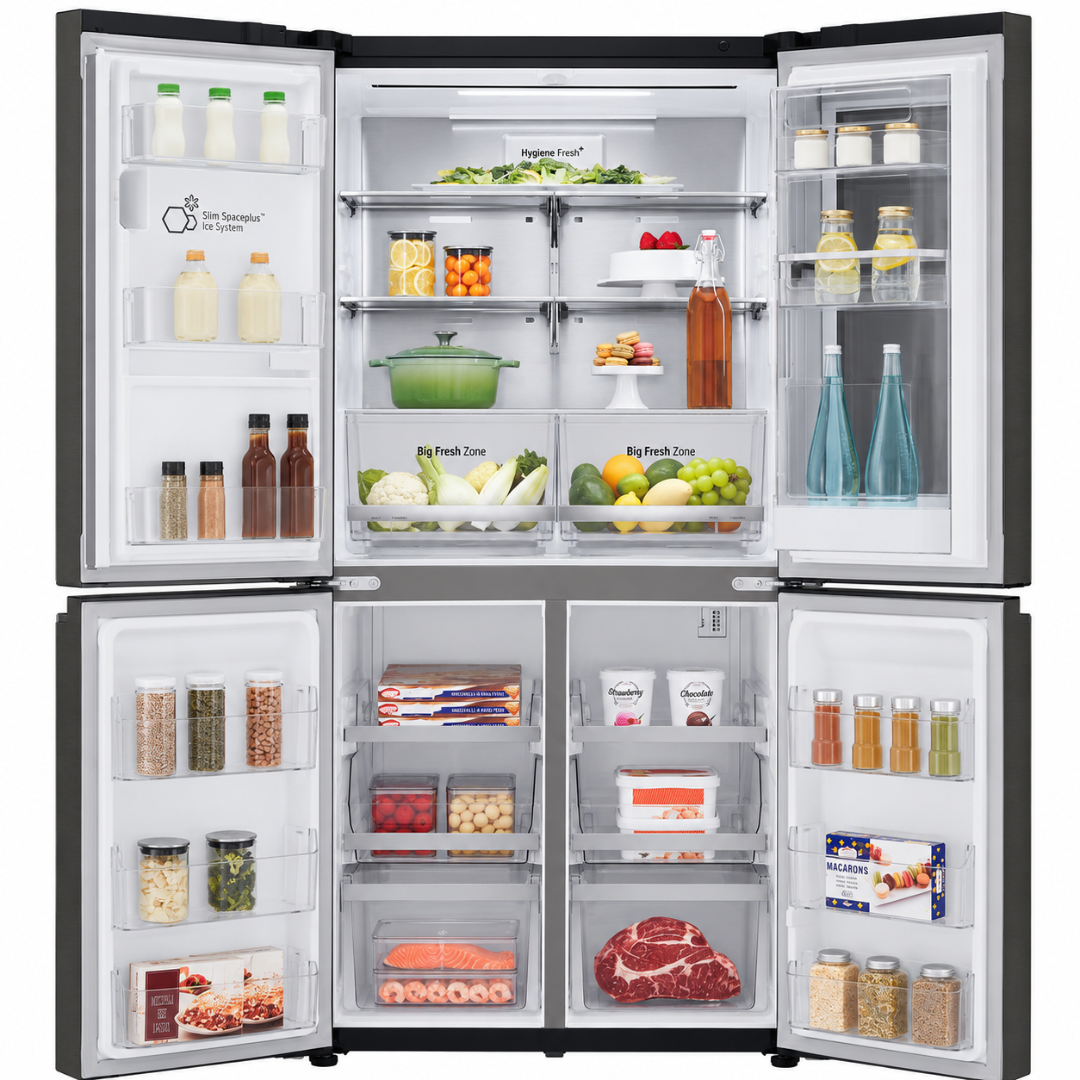 LG REFRIGERATOR GR-X24FMKBL H:179*W:91.2*D:70 - KNOCK KNOCK - DOOR IN DOOR