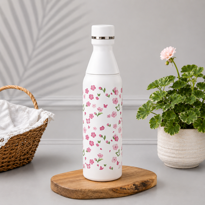 Floral Printed Insulated Stainless Steel Bottle 500ml