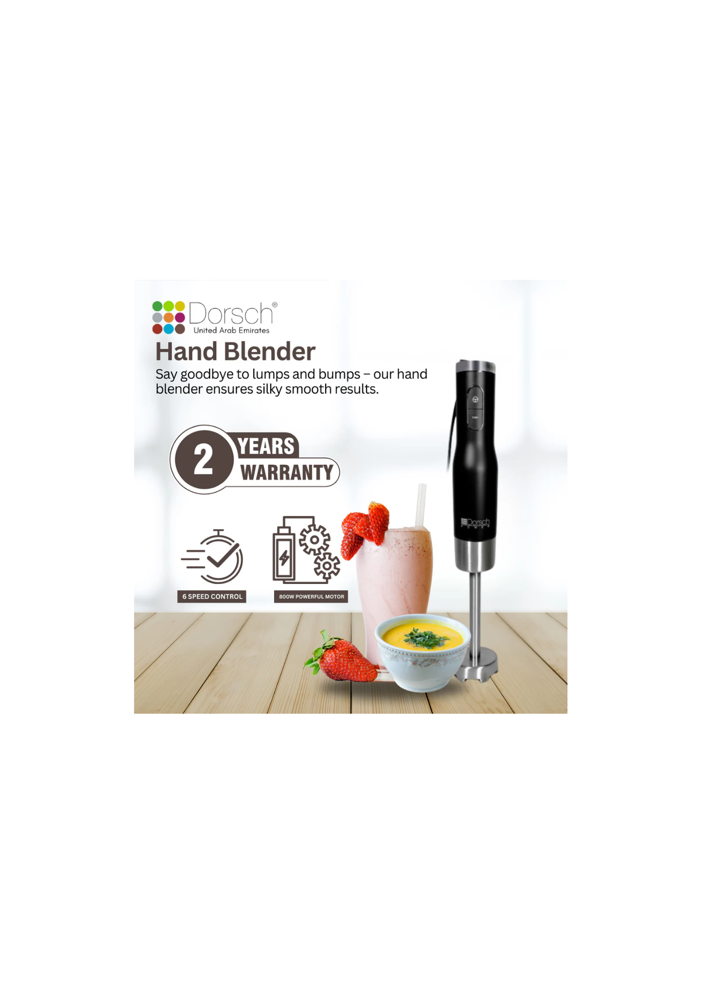 DORSCH Hand Blender Black - 800W