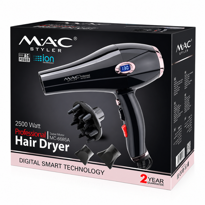 MAC HAIR DRYER + STYLER  PROFESSIONAL