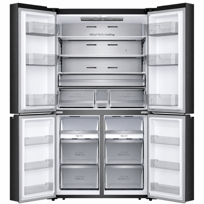 HISENSE REFRIGERATOR RQ759N4IBUI H:176.5*W:91.5*D:72 - BLACK