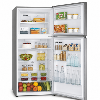 Hisense Refrigerator RT488N4ASUI H:172*W:70.5*D:61.5 - STAILNLESS STEEL