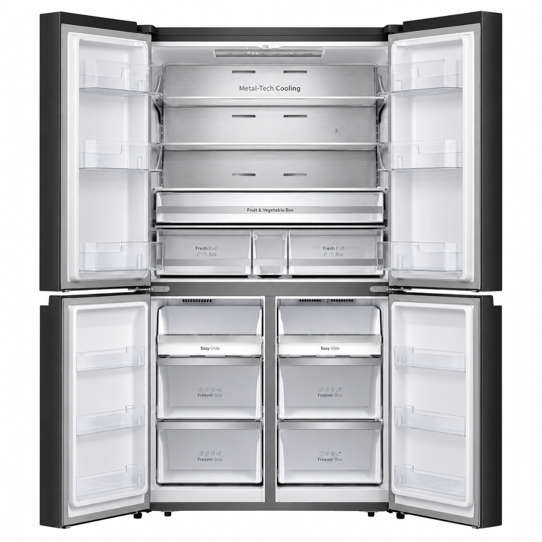 HISENSE REFRIGERATOR RQ5G728NAB H:178*W:91.5*D:72 - BLACK GLASS