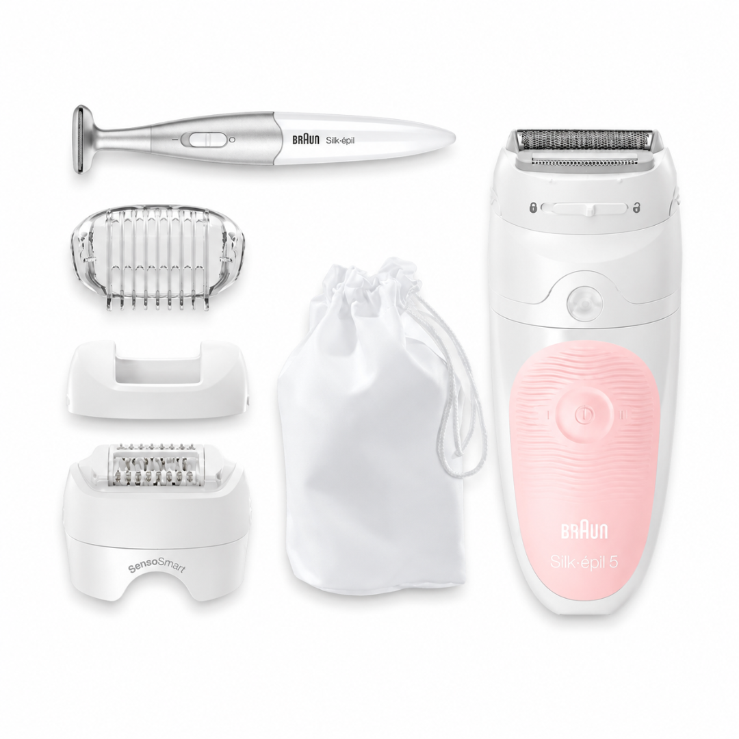 Braun, Silk-épil 5-820 Wet & Dry Epilator with 3 Extras