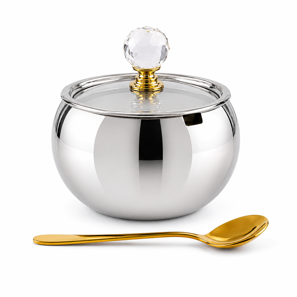 Luxury  Sugar Bowl with Lid & Spoon 140ml
