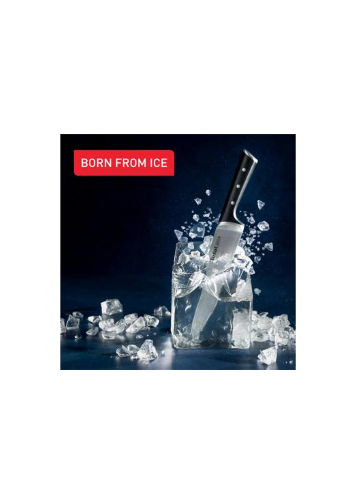 TEFAL Ice Force, Retractable Knife Sharpener 12.5 cm x 5.9 cm, Superior Long-Lasting Sharpness