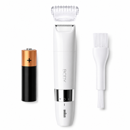 BRAUN Body Mini Trimmer Wet & Dry With Trimming Comb – White – BS1000