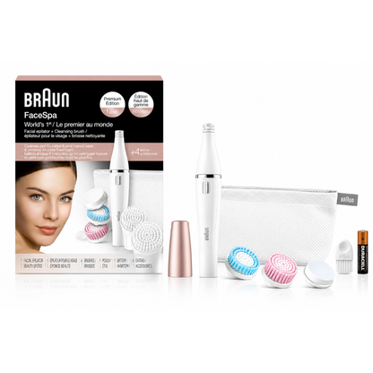 BRAUN FaceSpa Facial Epilator & Cleanser With 3 Beauty Brushes 5365