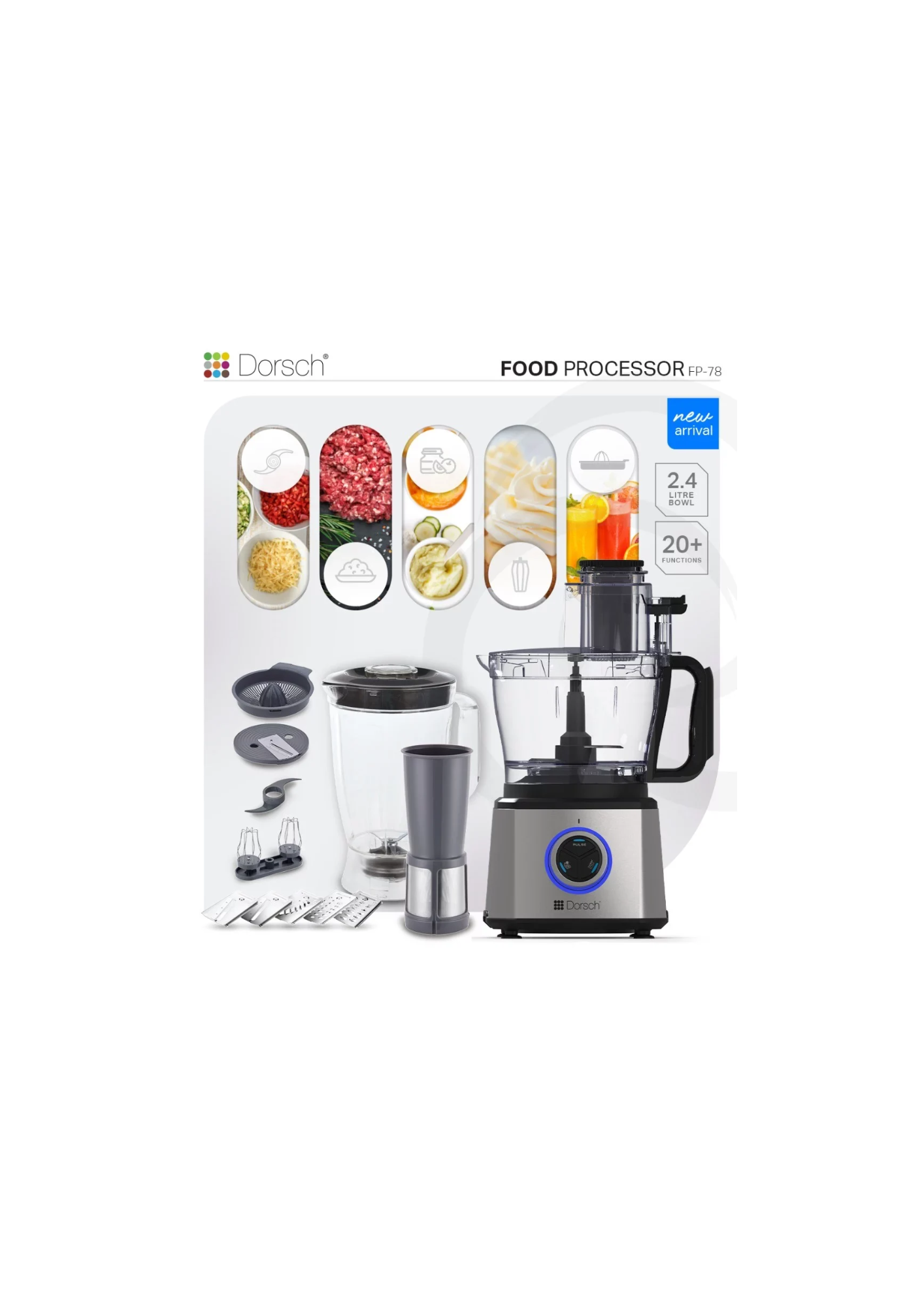 Dorsch Food Processor – 1000 W DH-07210