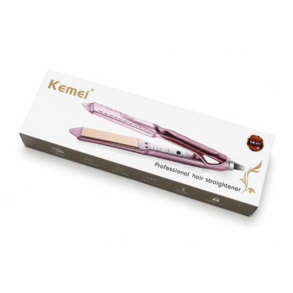 KEMEI Professional Hair Straightener with Temperature Control