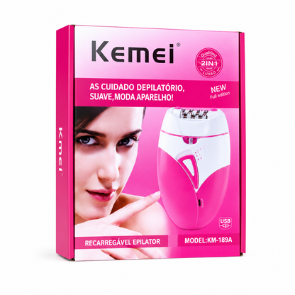 KEMEI Women Electric Epilator Shaver Rechargeable