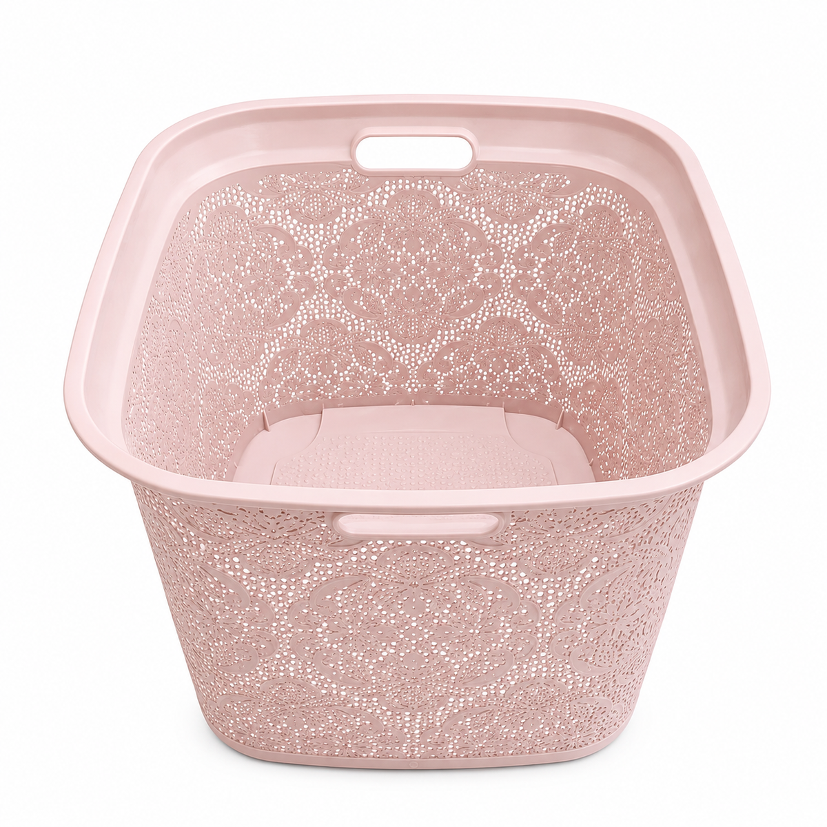 Elegant Lace Laundry Basket with Handles