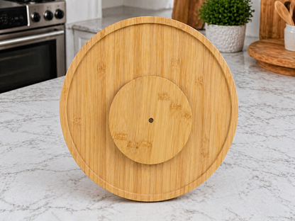 Round Bamboo Rotating Serving Board (Lazy Susan) 30*30*2cm