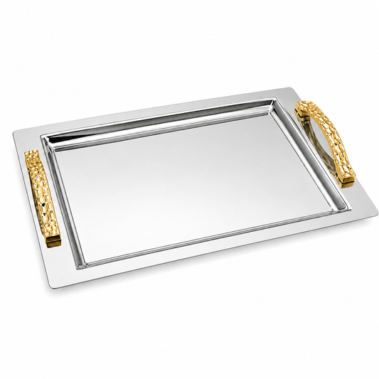Dorsch Cassia Silver 18/10 Stainless Steel Tray | DH-03238