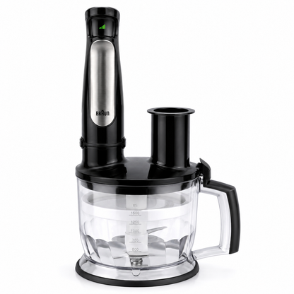 BRAUN 1.5L Food Processor, Whisk, Easy Smartspeed, Splashcontrol & Powerbell MULTI QUICK 7