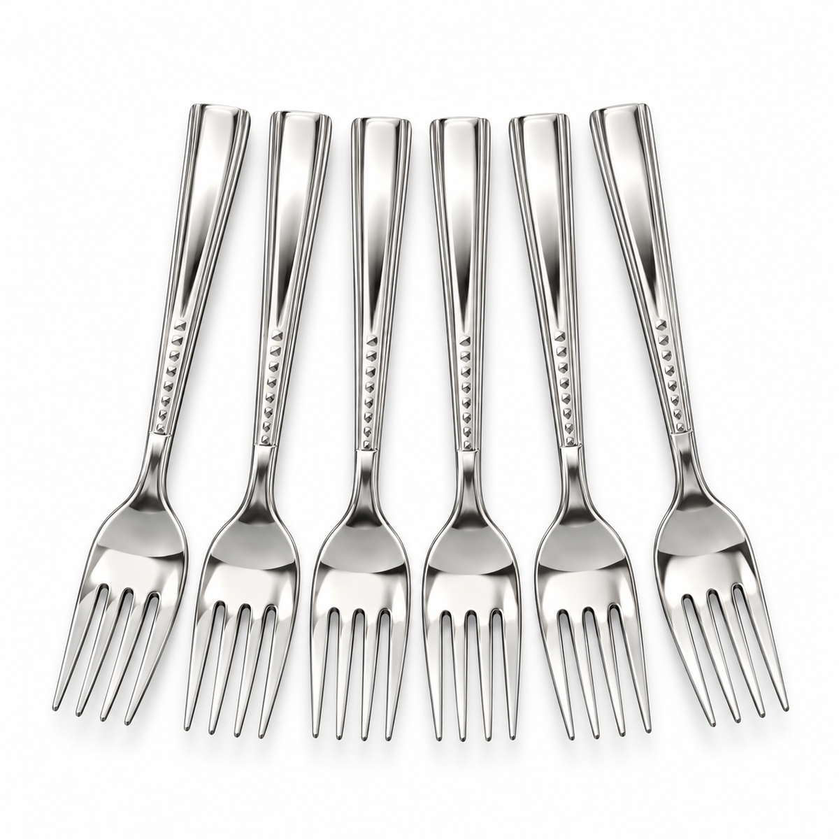 Barella Middle Caro Stainless Steel Dinner Fork Set – 6 Pieces
