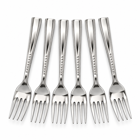 Barella Middle Caro Stainless Steel Dinner Fork Set – 6 Pieces