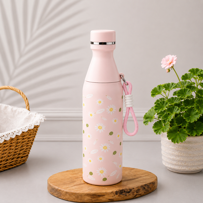 Floral Printed Insulated Stainless Steel Bottle 500ml