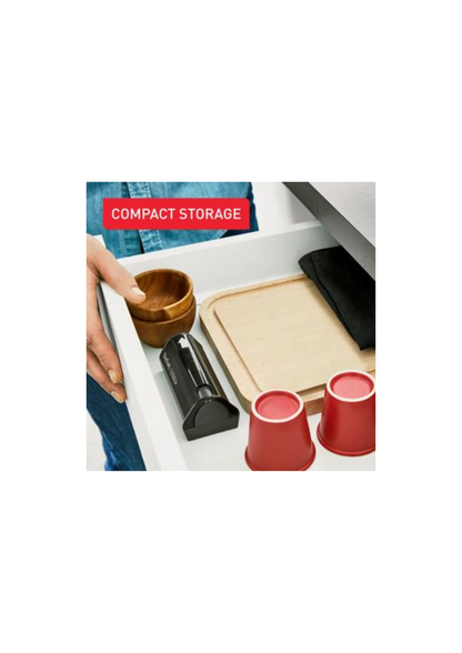 TEFAL Ice Force, Retractable Knife Sharpener 12.5 cm x 5.9 cm, Superior Long-Lasting Sharpness