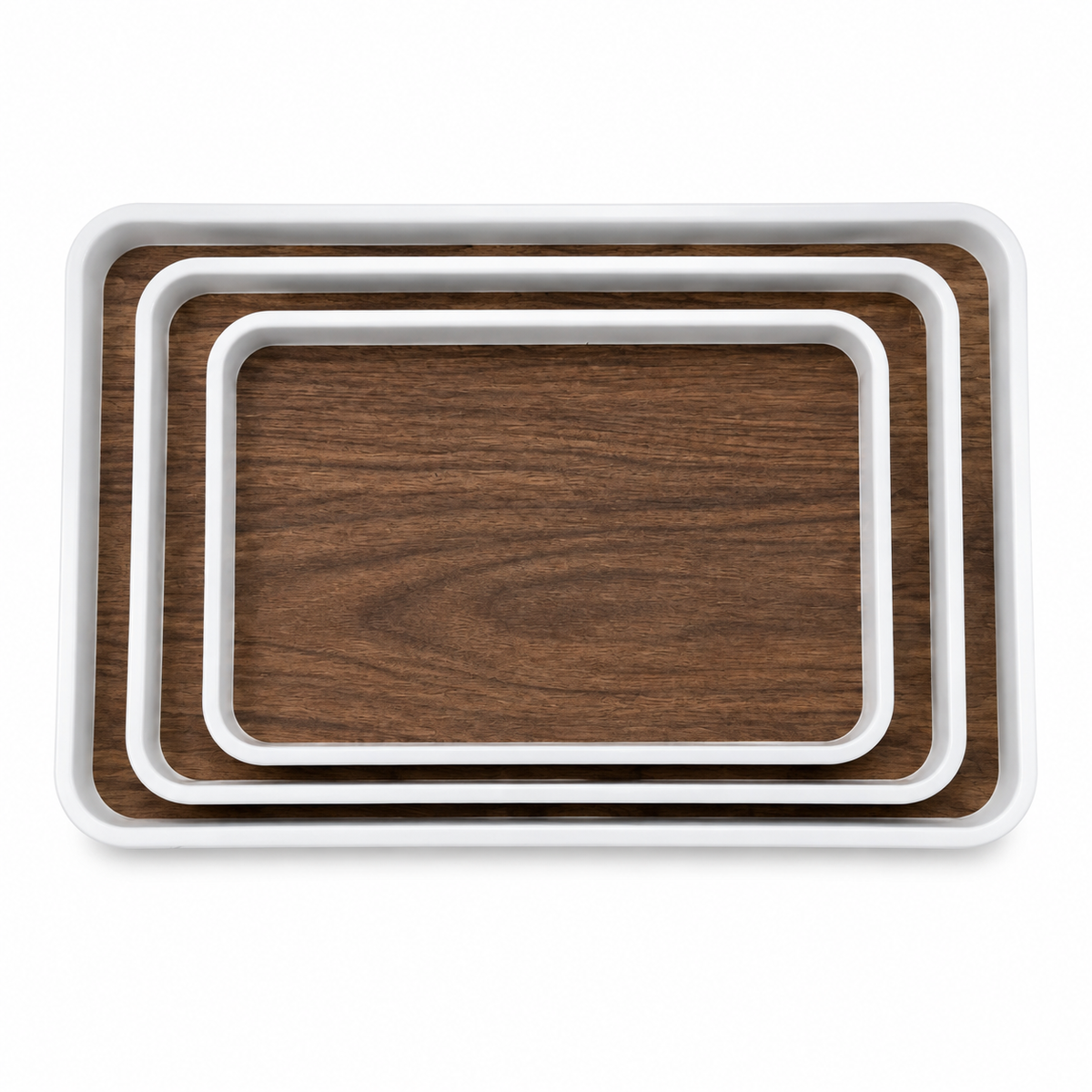 Premium Rectangular Tray Collection Set of 3