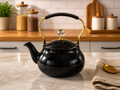 Modern Kitchen Teapot with Gold Handle