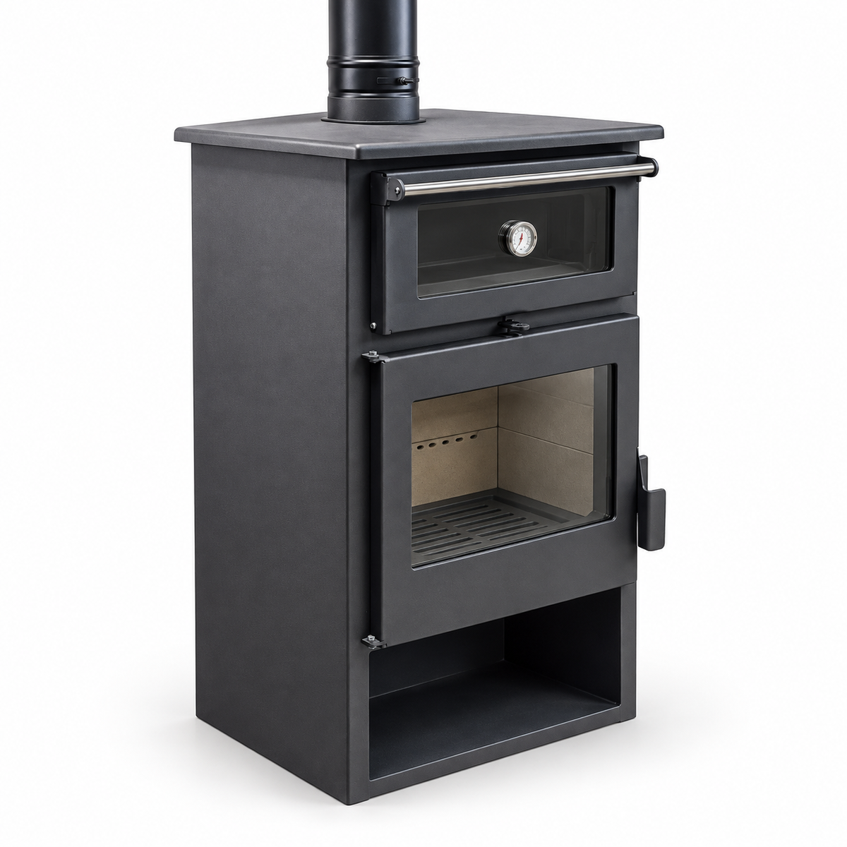 **STOVIA Wood-Burning Stove with Oven – RC1401A, 14.1 kW