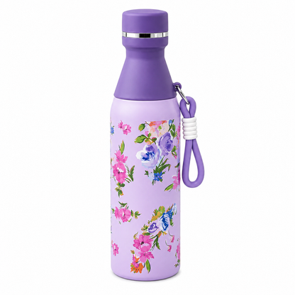 Floral Printed Insulated Stainless Steel Bottle