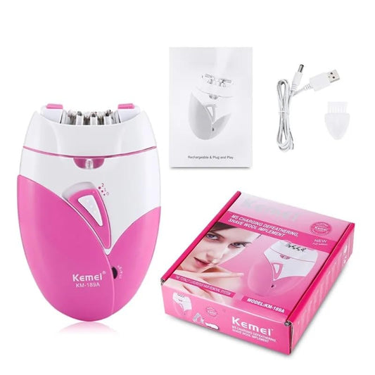 KEMEI Women Electric Epilator Shaver Rechargeable