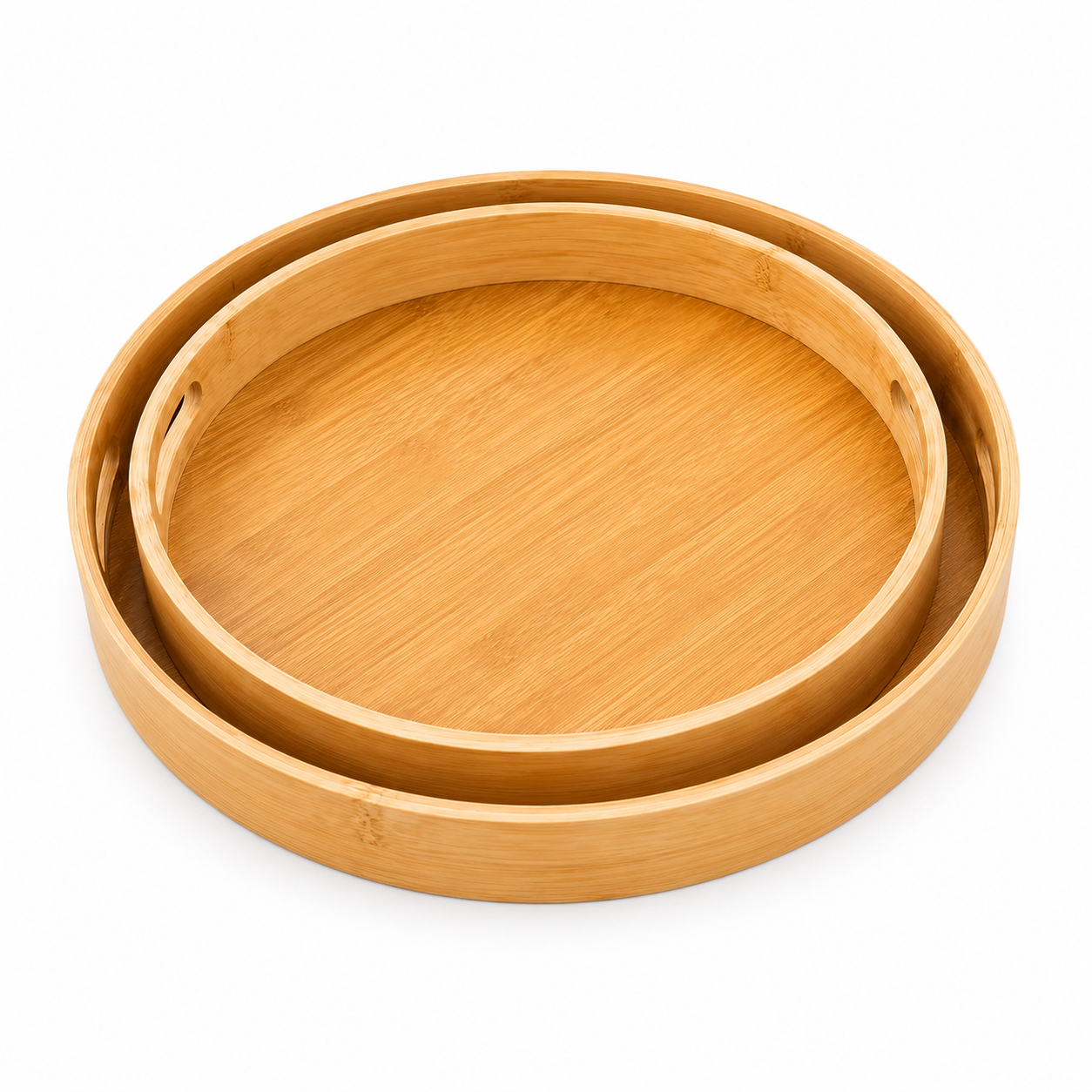 Bamboo Serving Tray Set of 2