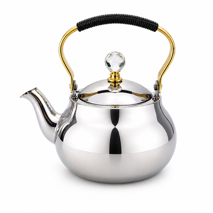 Modern Kitchen Teapot with Gold Handle
