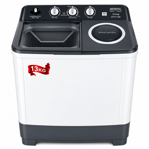 General Technology Double Washing Machine  White