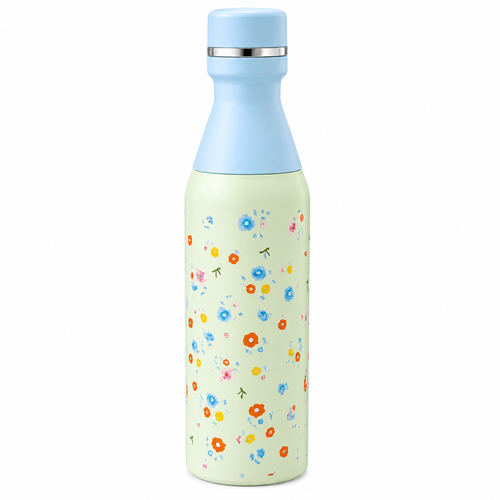 Floral Printed Insulated Stainless Steel Bottle