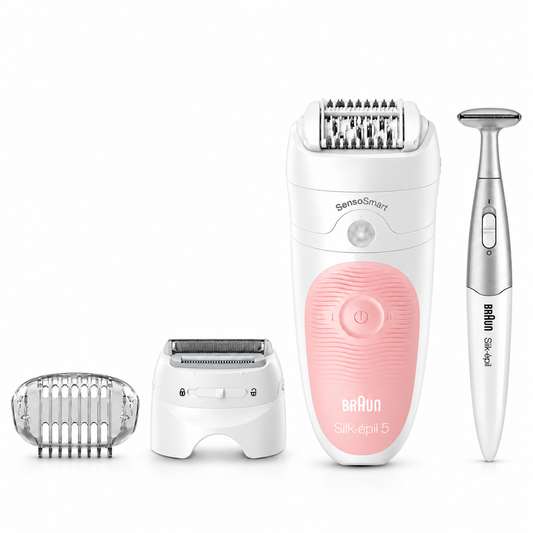 Braun, Silk-épil 5-820 Wet & Dry Epilator with 3 Extras