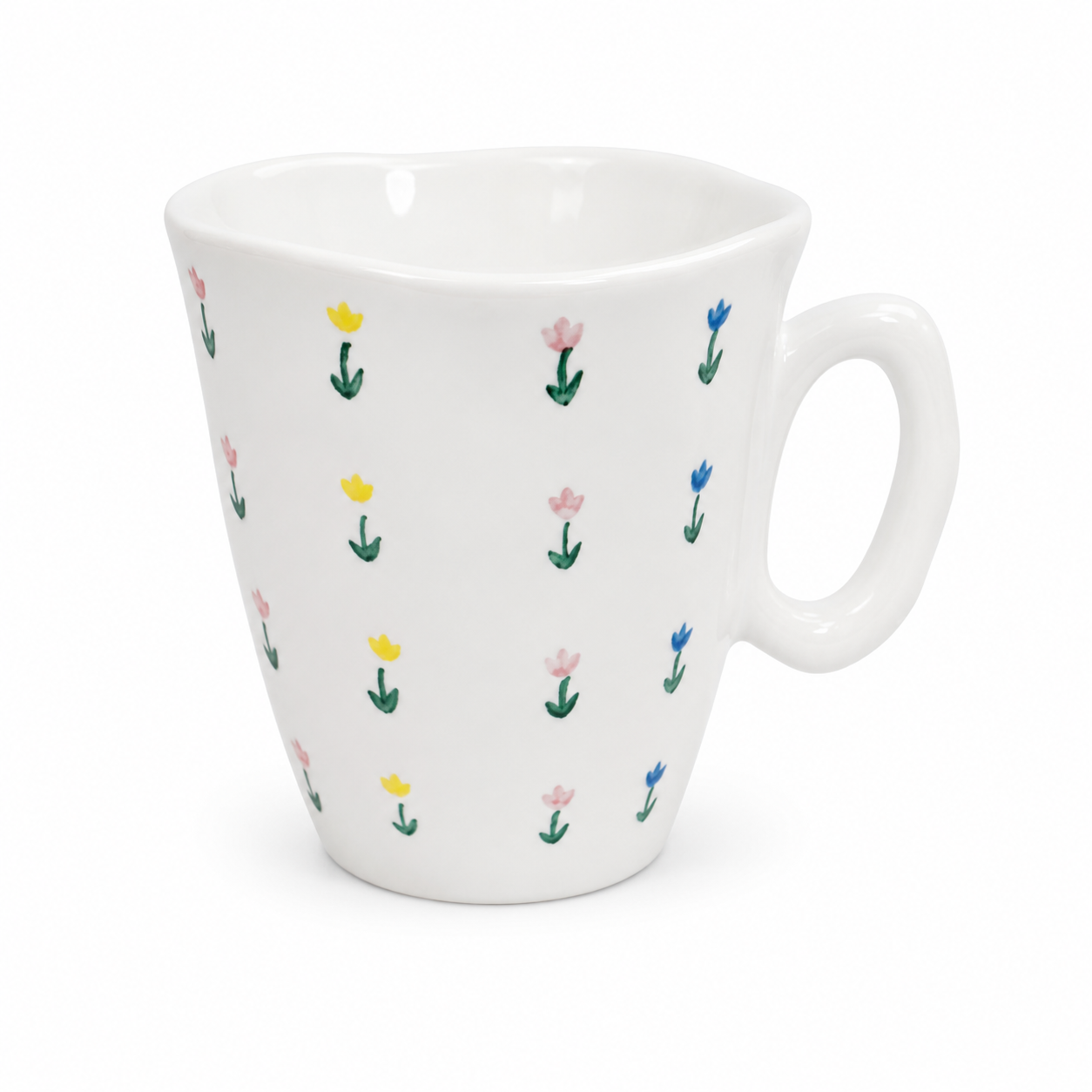 Mini Tulip Pattern Ceramic Mug