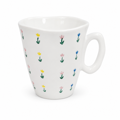 Mini Tulip Pattern Ceramic Mug