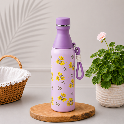 Floral Printed Insulated Stainless Steel Bottle 500ml