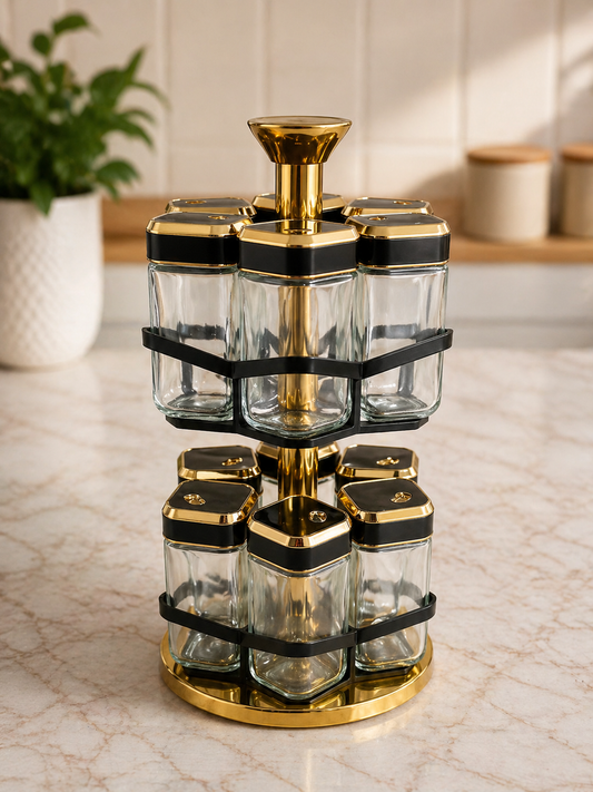 2-Tier Rotating Spice Rack Set