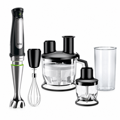 BRAUN 1.5L Food Processor, Whisk, Easy Smartspeed, Splashcontrol & Powerbell MULTI QUICK 7