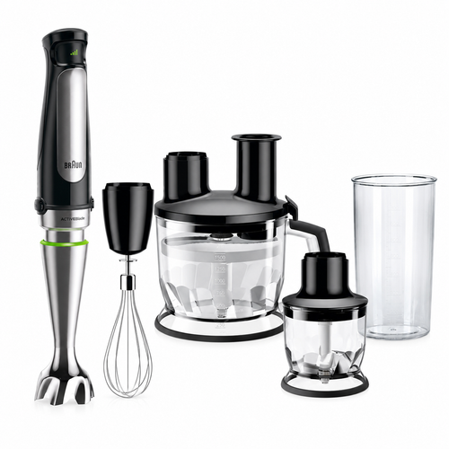 BRAUN 1.5L Food Processor, Whisk, Easy Smartspeed, Splashcontrol & Powerbell MULTI QUICK 7
