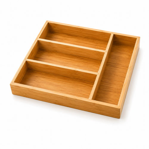 Bamboo Cutlery Organizer (Drawer Tray)