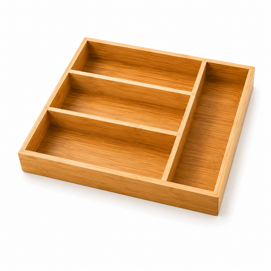 Bamboo Cutlery Organizer (Drawer Tray)