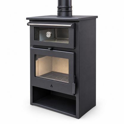 **STOVIA Wood-Burning Stove with Oven – RC1401A, 14.1 kW