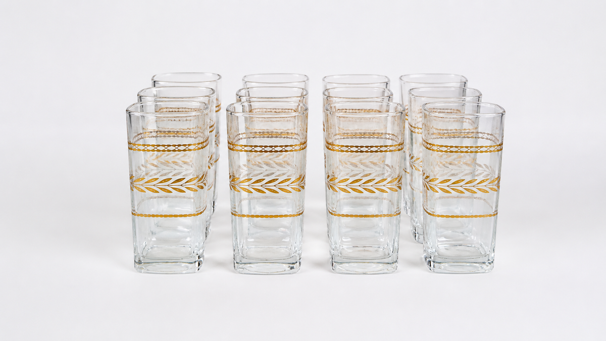 Classic Gold Rim Glass Set – Lebanow.com