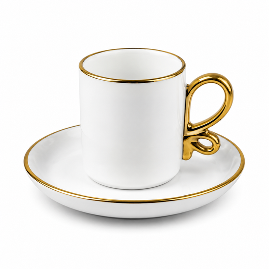 Prestige White & Gold Coffee Collection