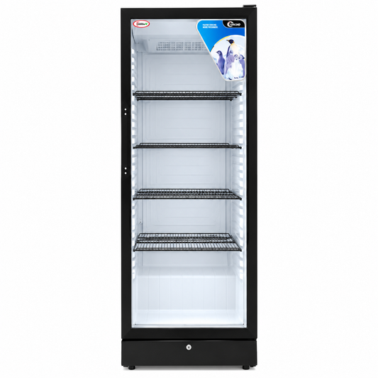 AGA Refrigerator Glass Door 450D Black
