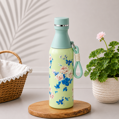 Floral Printed Insulated Stainless Steel Bottle 500ml