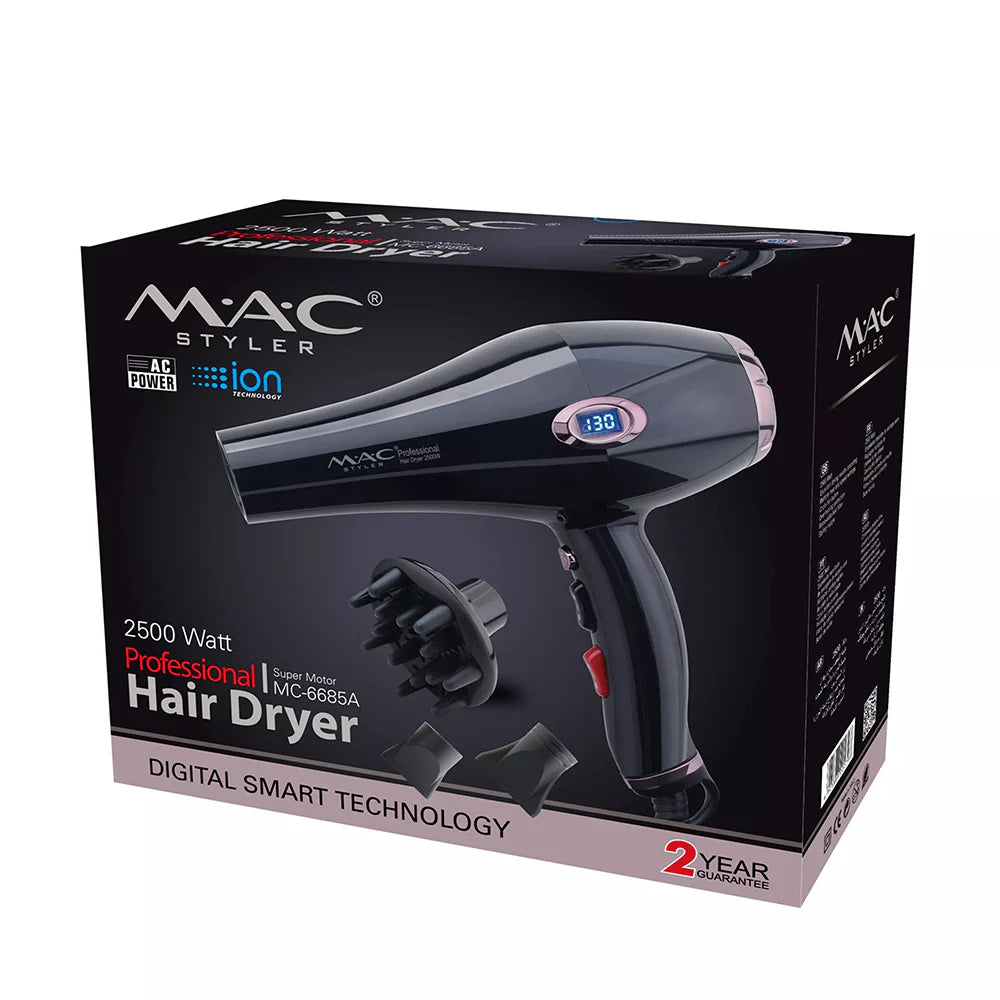 MAC HAIR DRYER + STYLER  PROFESSIONAL