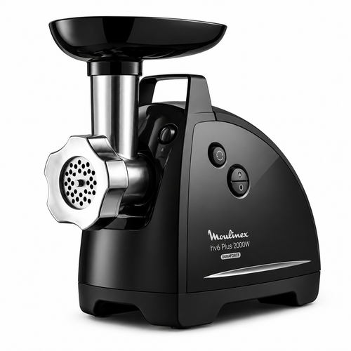 MOULINEX Meat Mincer | HV8 Plus 4IN1 Meat Grinder | 2000 Watts | Black | Stainless Steel |  | ME682827